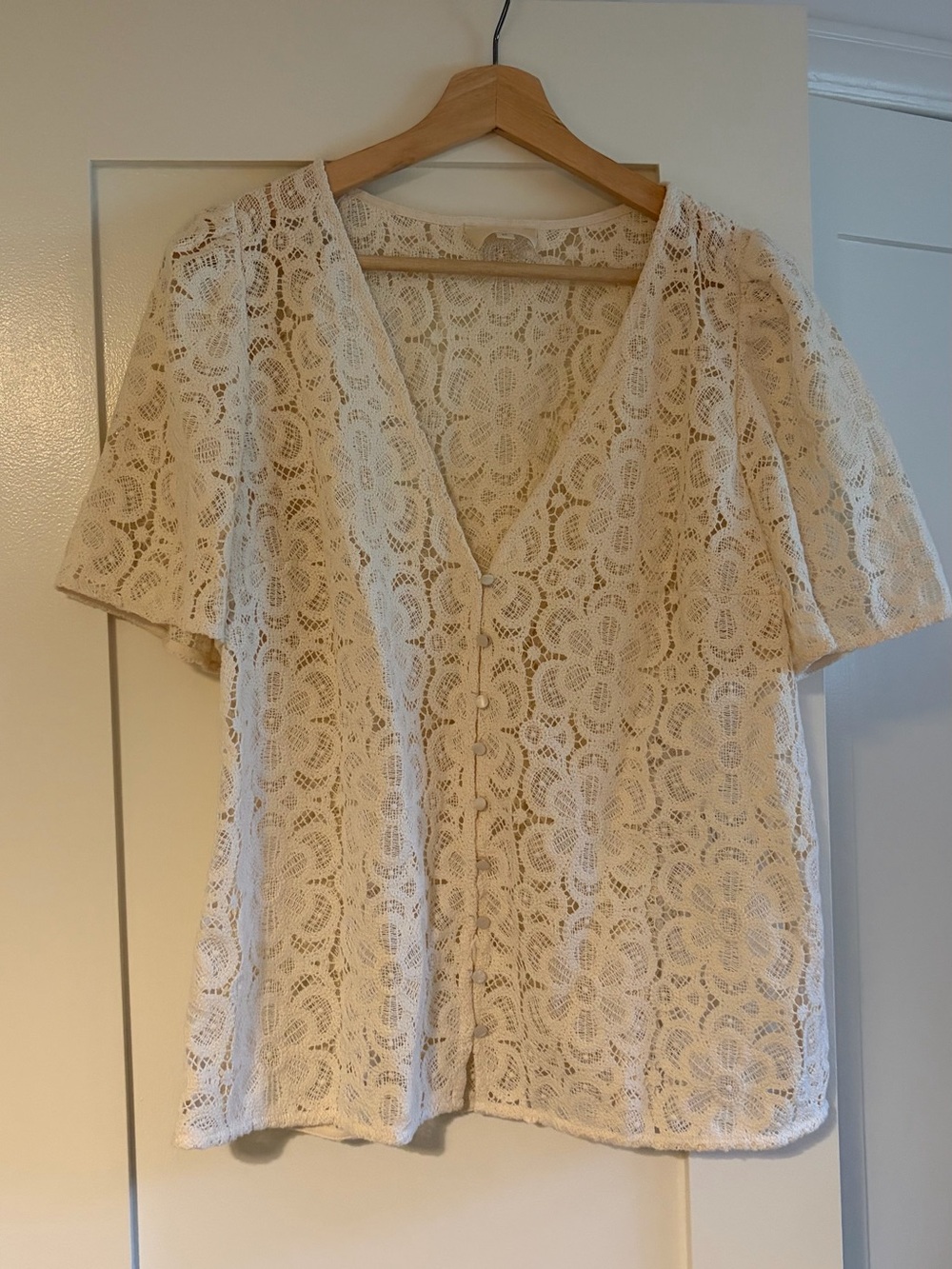 Sezane Lace Top